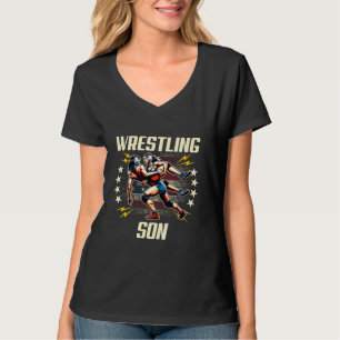 Worstelende Dochter Meisjes Vrouwelijke Worstelaar T-shirt