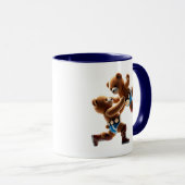 Worstelende tepels in actie. mok (Voorkant rechts)