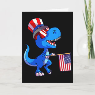 Worstelende vader Amerikaanse vlag 4 juli Vaderdag Kaart