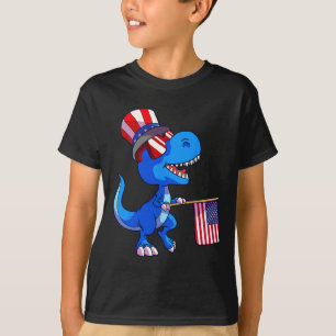 Worstelende vader Amerikaanse vlag 4 juli Vaderdag T-shirt