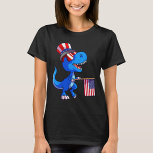 Worstelende vader Amerikaanse vlag 4 juli Vaderdag T-shirt
