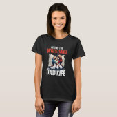 Worstelende Vader Vaderdag T-shirt (Voorkant volledig)