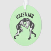 Worstelende Worstelaars Ontwerp Acryl Ornament (voorkant)