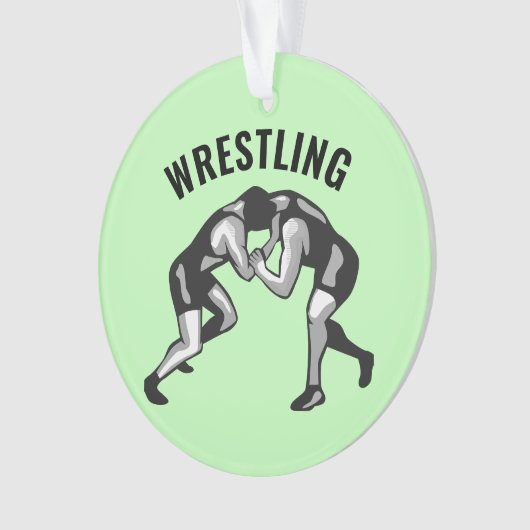 Worstelende Worstelaars Ontwerp Acryl Ornament (voorkant)