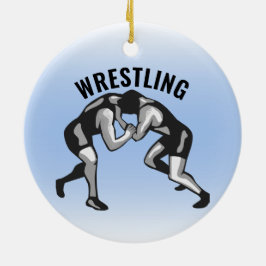 Worstelende Worstelaars Ontwerp Keramisch Ornament