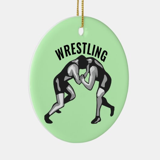 Worstelende Worstelaars Ontwerp Keramisch Ornament (Rechts)