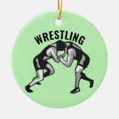 Worstelende Worstelaars Ontwerp Keramisch Ornament (Voorkant)