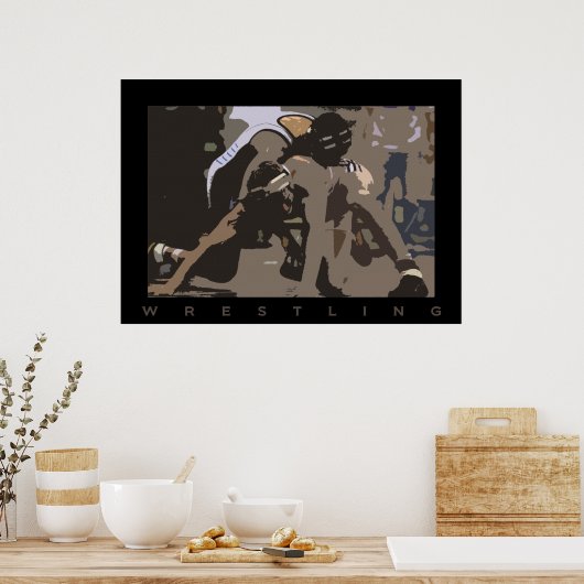 worsteling poster (Keuken)