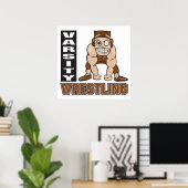 worsteling poster (Thuiskantoor)