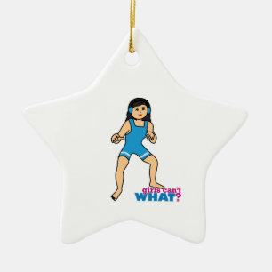 Worsteller - Middelgroot Keramisch Ornament