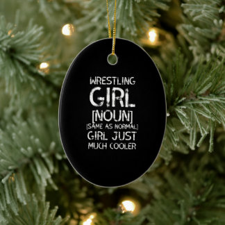 worstelmeisje veel koeler worstelmeisje keramisch ornament