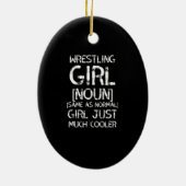 worstelmeisje veel koeler worstelmeisje keramisch ornament (Achterkant)