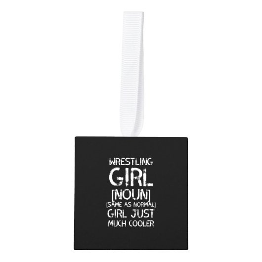 worstelmeisje wit decoratie (Voorkant)