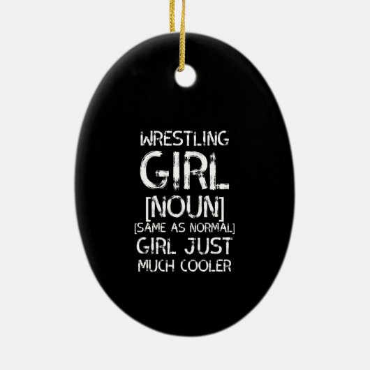 worstelmeisje wit keramisch ornament (Achterkant)