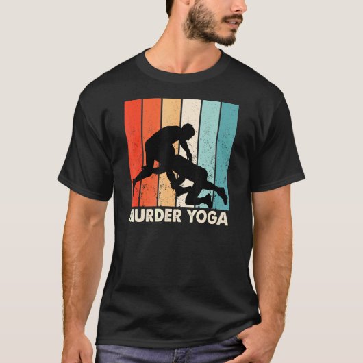 Worstelmoord Yoga Jui Jitsu Brazillian T-shirt (Voorkant)