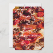 worsten pepperoni pizza vrijgezellenfeest kaart (Achterkant)