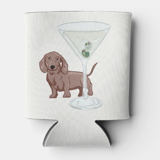 Worstjes en Martinis Feestje Blikjeskoeler (Voorkant)