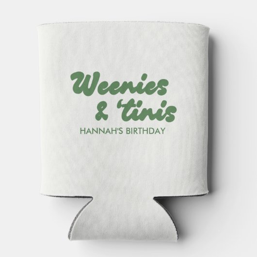 Worstjes en Martinis Feestje Blikjeskoeler (Achterkant)