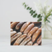 Worstjes op de barbecue briefkaart (Staand voorkant)