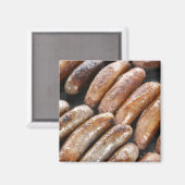 Worstjes op de barbecue magneet (Voorkant / Achterkant)