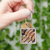 Worstjes op de barbecue sleutelhanger (Hand)