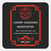 Worstmakers Vierkante Sticker (Voorkant)