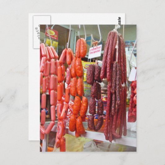 Worstmarkt in Lima Briefkaart (Voorkant / Achterkant)