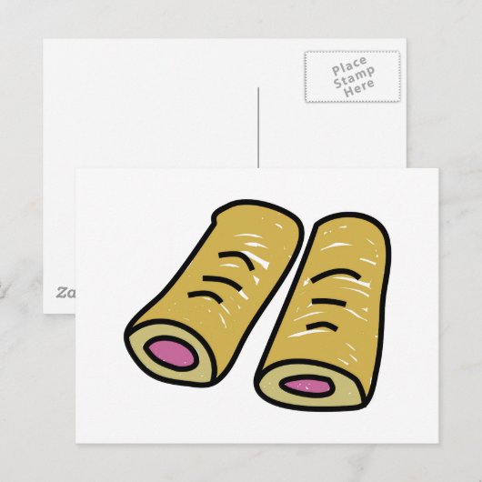 Worstrollen Briefkaart (Voorkant / Achterkant)