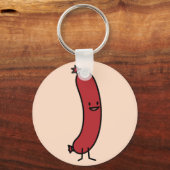 Worstvarkensvlees kielbasa vlees wiener hotdog sleutelhanger (Voorkant)