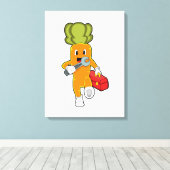 Wortel als Mechanisch met Toolbox Canvas Afdruk (Insitu (Houten vloer))