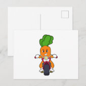 Wortel als motorrijder met motor.PNG Briefkaart (Voorkant / Achterkant)