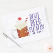 Wortel Bier Floatin Rechthoekige Sticker (Envelop)