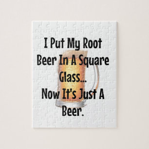 Wortel Bier In een Vierkant Glas... Nu is het gewo Legpuzzel