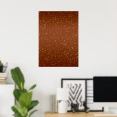 Wortel Bier met Kleine Bubbel Achtergrond Kunst Poster (Thuiskantoor)