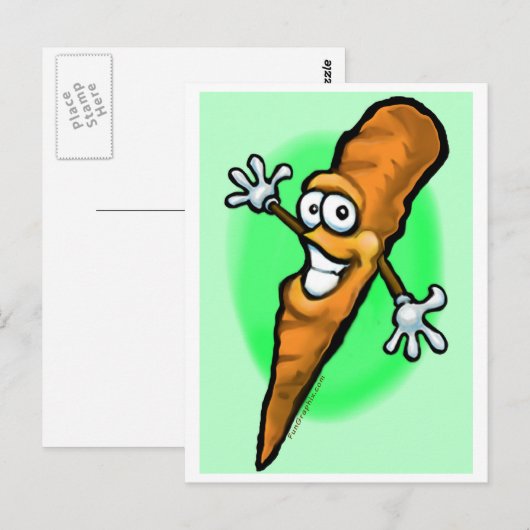 wortel briefkaart (Voorkant / Achterkant)