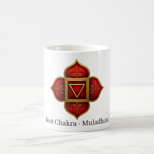 Wortel Chakra Muladhara Heilig Symbool Koffiemok