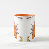 Wortel Comic Style Oranje Witte Combo Mok (Midden)