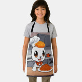 "Wortel Crown Chef: Een grillig Pet Design voor Cu Schort (Insitu)