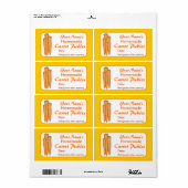 Wortel Custom Pickle Jar Labels Gepersonaliseerd (Full Sheet)