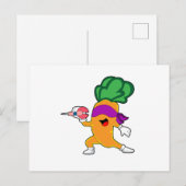 Wortel Darts Pijl Briefkaart (Voorkant / Achterkant)