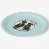 Wortel-draaikolken voor weddenschappen papieren bordje (Gekanteld)