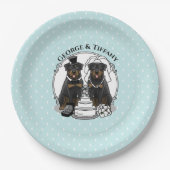 Wortel-draaikolken voor weddenschappen papieren bordje (Voorkant)