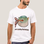 Wortel Eating Pufferfish Meme T-shirt (Voorkant)