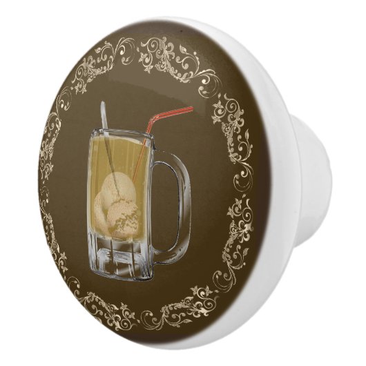 Wortel- en aardebiet keramische knop (Rechts)