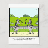 Wortel en chocolade briefkaart (Voorkant)