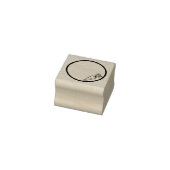 Wortel en cirkel rubberstempel (Stempel)