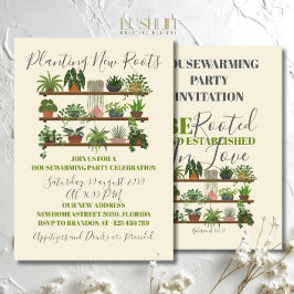 Wortel en gevestigd in de liefde Housewarming Kaart