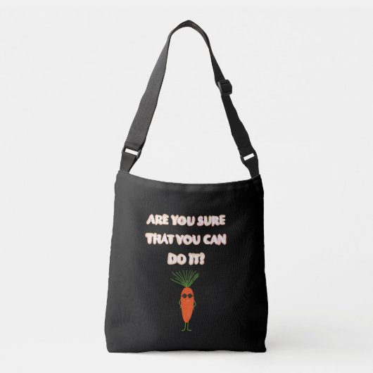 Wortel en konijn crossbody tas (Voorkant)