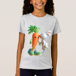 Wortel en konijn t-shirt