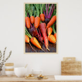Wortel- en voetwortelafdrukken poster (Keuken)